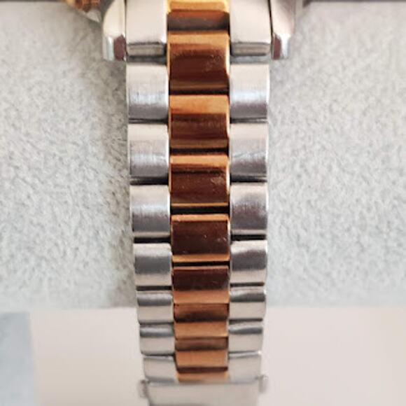 Michael Kors Women's MK5495 Runway Two Tone Chronograph Watch with Brown Dial - Picture 7 of 9